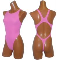 Japanese ladies one-piece swimsuit gymnastics suit swimsuit T-shaped sexy hot spring swimsuit high fork
