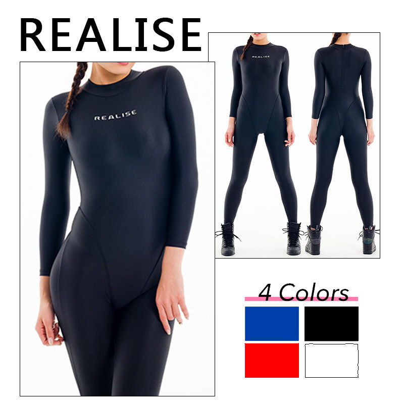 New Japan realize brand women's one-piece swimsuit long wetsuit competition swimsuit thin swimsuit