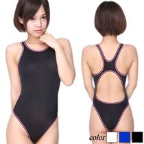 Japan direct mail La-Pomme ultra-thin transparent one-piece swimsuit womens tight high fork swimsuit sexy sex swimsuit