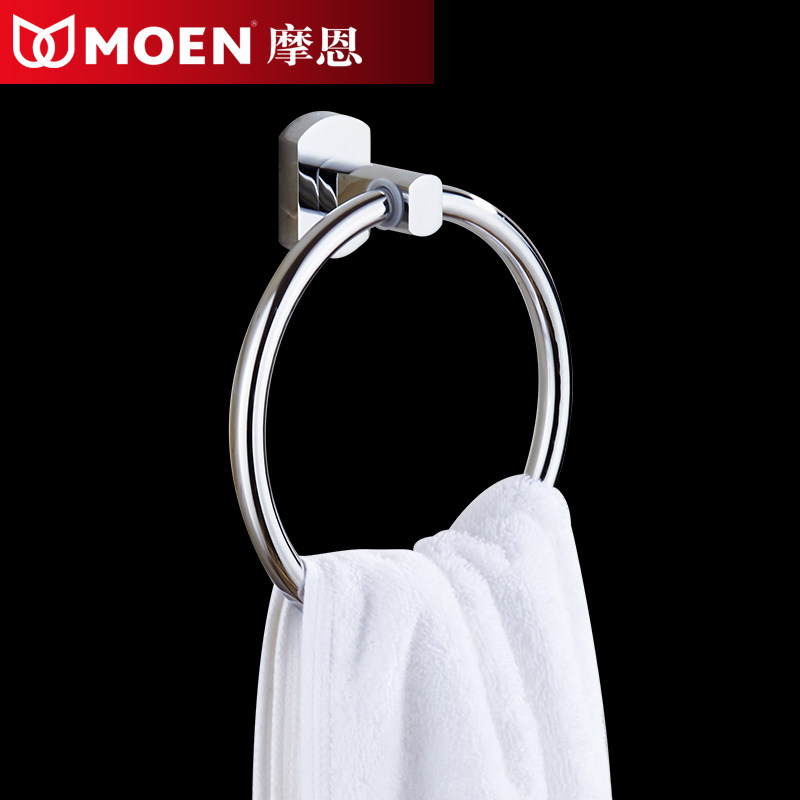 All copper bathroom round towel ring toilet towel hanging ring bathroom hardware pendant towel ring