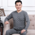 Trung niên và tuổi cardigan ấm đồ lót đàn ông 60 tuổi 70 mùa thu quần áo mùa thu quần nữ 80 ông bà già người đàn ông bộ mùa đông. 