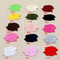 Cloth post decorate fabric with rose flower Ironing Paste Clothing Patch Applidite Clothing Embroidered Patch Embroidered Patch Price