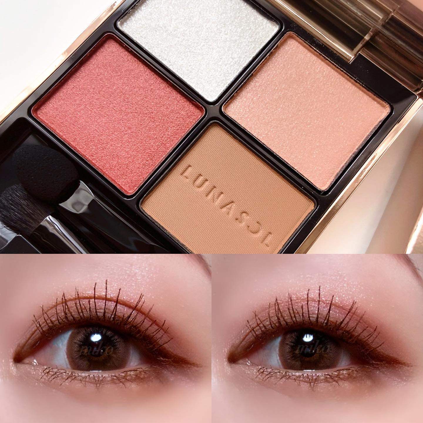 Japan's Lunasol day lunar crystal mining 22 spring qualified four-color eye shadow 13 14 EX17 EX19 EX19 EX20