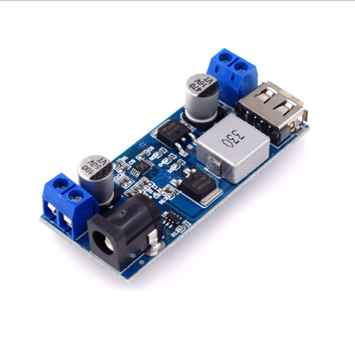 DC-DC 24V/12V转5V 5A直流电源降压模块 电源转换器 带USB充电
