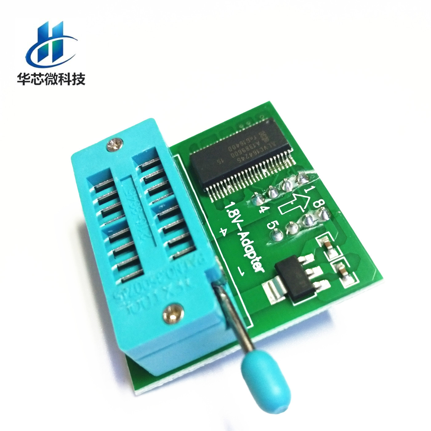 1.8V转换座 SPI闪存SOP8 DIP8转换 平板主板MX25 W25 1.8V转接板
