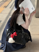 Headache original Japanese jk uniform bag pu crossbody two-dimensional portable college basic commuting school supply bag
