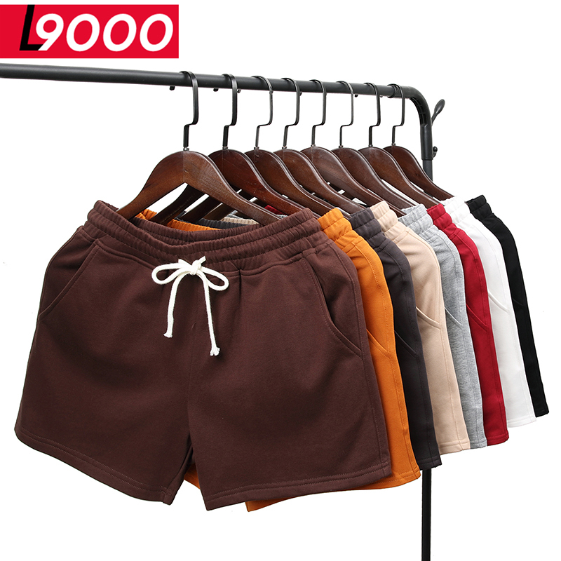 Men's Summer American-Style Basketball Shorts Made of Pure Cotton, Suitable for Running and Fitness, Trendy 3/4 Length Sweatpants
