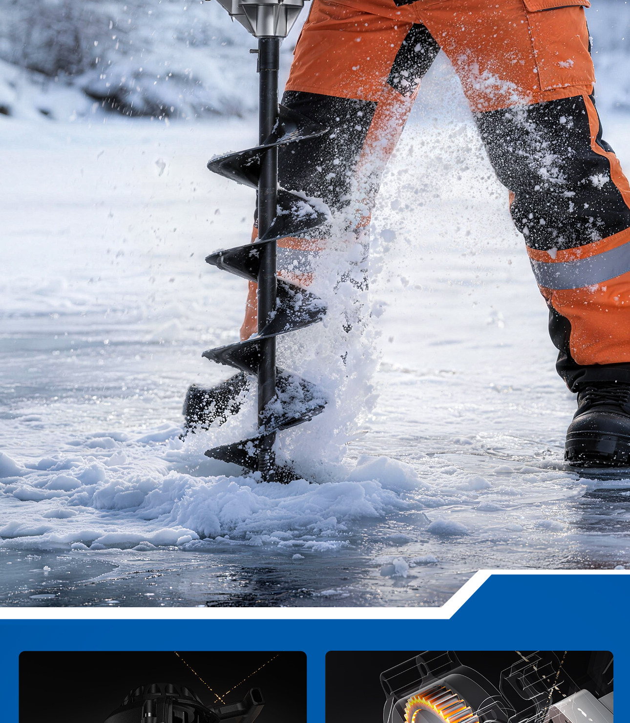 Газонокосилка 东成汽油地钻挖坑机钻地大功率打洞机立柱打孔机施肥栽树农用神器 Tung Shing