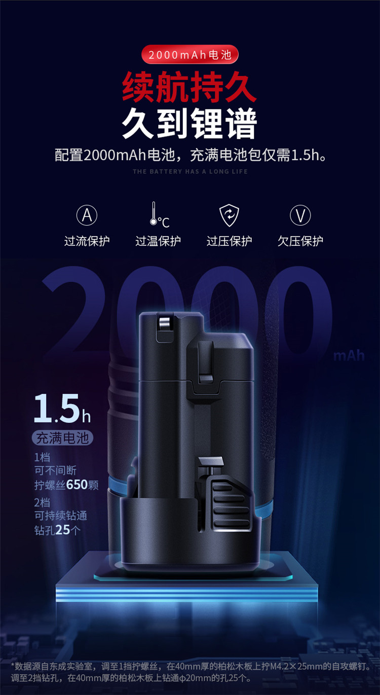 东成 MJZ1201 单电双速锂电钻 图6