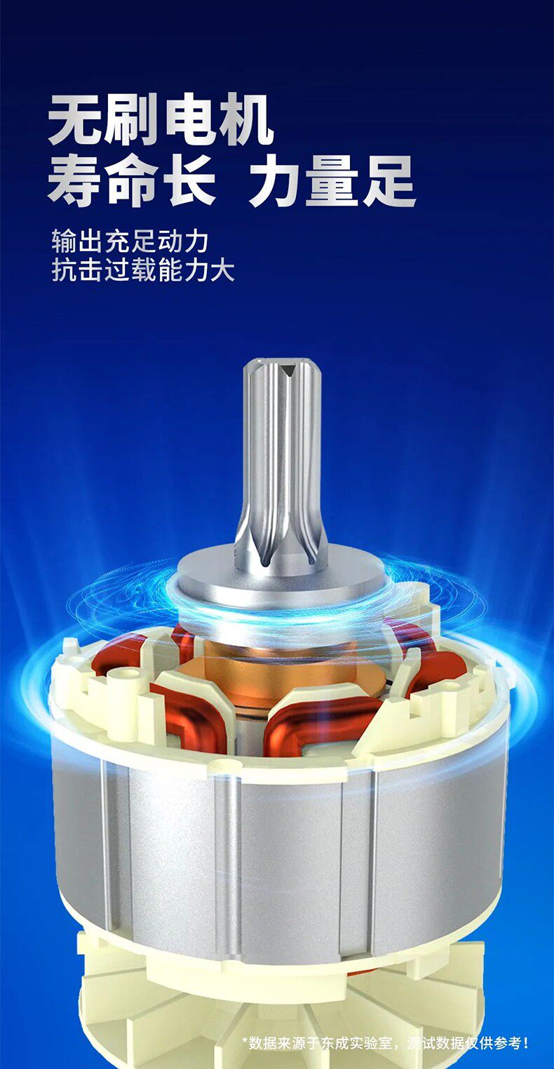 Ударный гайковерт 东成电动工具官方旗舰店无刷电动扳手大扭力充电电板手汽修电风炮 Tung Shing