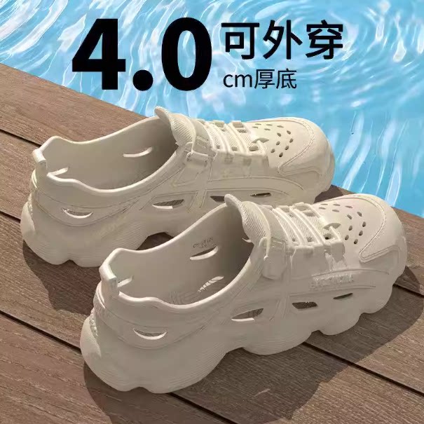 溯溪速干涉水洞洞鞋男款夏季外穿防滑耐磨户外钓鱼司机开车凉拖男