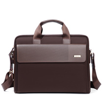 New mens single shoulder bag slanted satchel Business Leisure briefcase large-capacity computer bag Yokofumi handbag