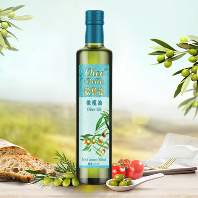 欧贝拉纯正橄榄油含特级初榨食用油500ml小瓶装炒菜烹饪凉拌油