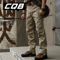 CQB military fans outdoor overalls mens long four seasons tactical pants pure cotton canvas combat pants large size pants