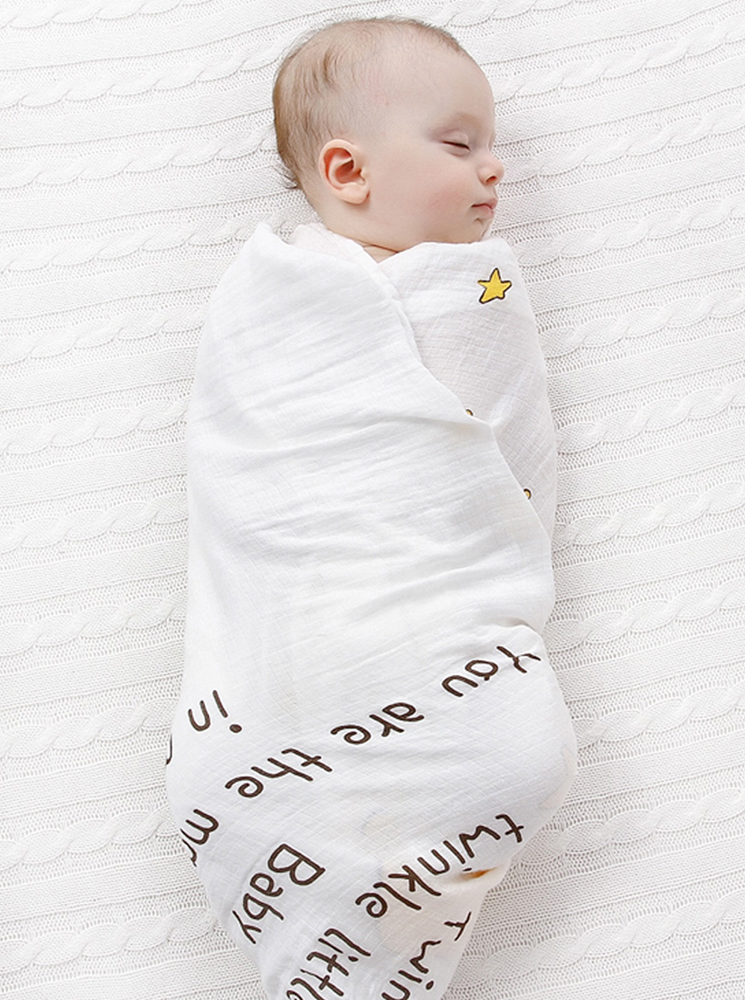 Newborn baby towel cloth Delivery room anti-jump summer cotton gauze baby blanket Newborn swaddling hug single