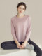 Daddect Quick-Drying Slimming Sports Top Women's Loose Yoga Wear Long-Sleeved T-Shirt Running Training Fitness Wear Autumn
