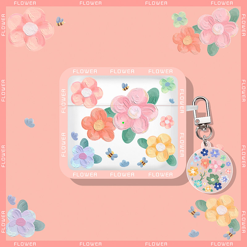 airpods3 protective sleeve airpodspro apple headphone protective shell three generations of pro flowers airpods2 second generation wireless Bluetooth headsets case airpod silicon