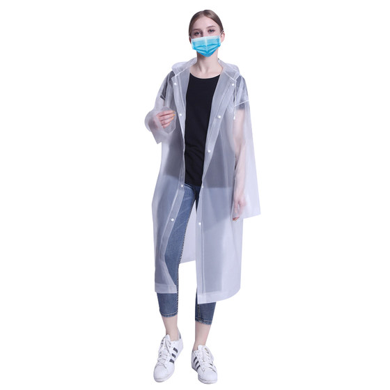 Medical protection and anti-epidemic non-disposable raincoat for men and women, adult, full body rainproof, transparent and thickened children's poncho