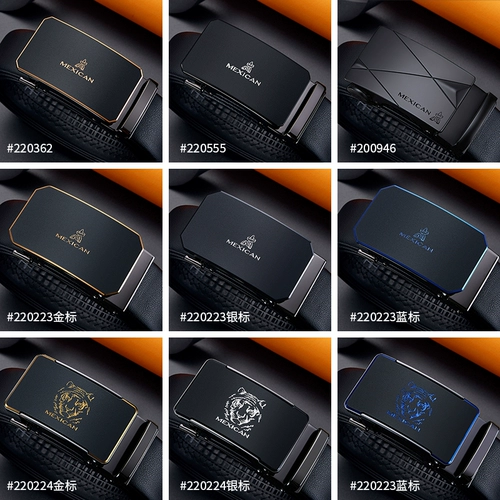 Мужской ремень, трендовая кожаная пряжка для отдыха, штаны, из натуральной кожи, коллекция 2023, официальный продукт