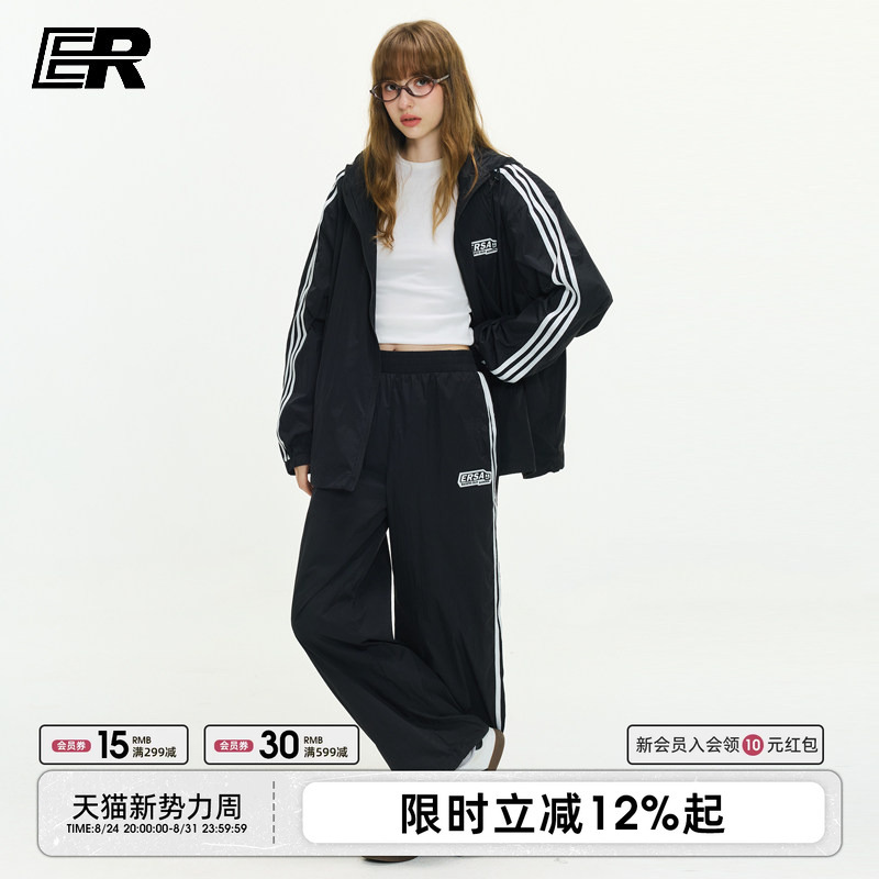 Er Sports Style Three-Stripe Sun Protection Pants for Men 2026 Spring and Autumn Trendy American Outdoor Hiking Sun Protection Clothing Set Er Sports Style Three-Stripe Sun Protection Pants for Men 2026 Spring and Autumn Trendy American Outdoor Hiking Sun Protection Clothing Set