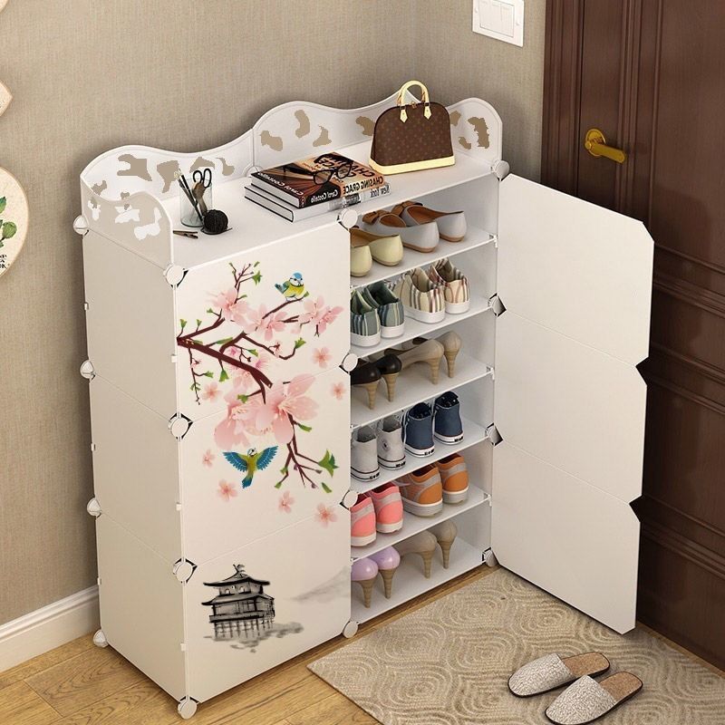 Shoe Cabinet Special Price Clearance Home Shoe Rack Door Sturdy Economy Type Simple Multilayer Large Capacity Shoes Containing Cabinet