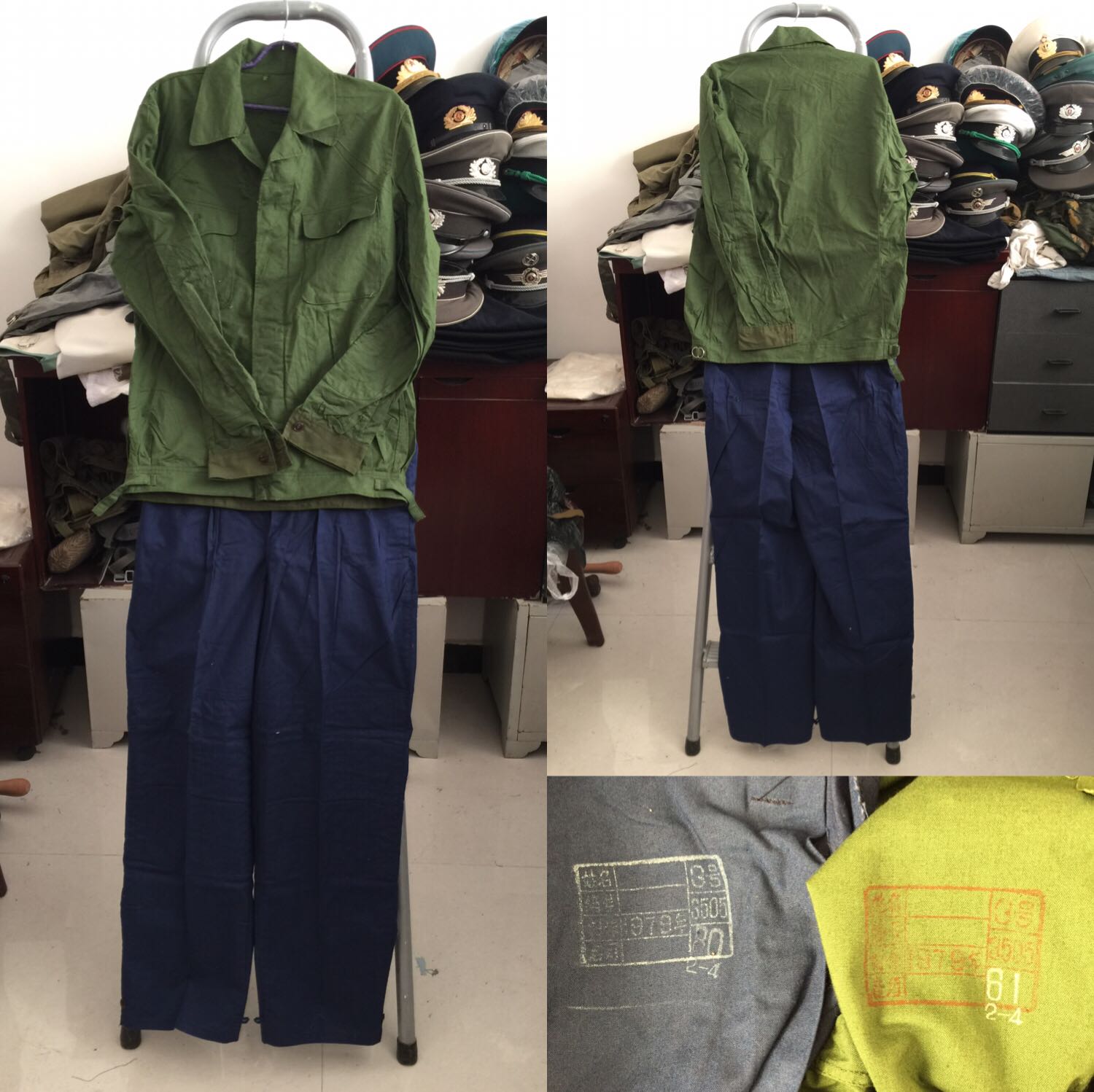 A set of old fashioned clothes.