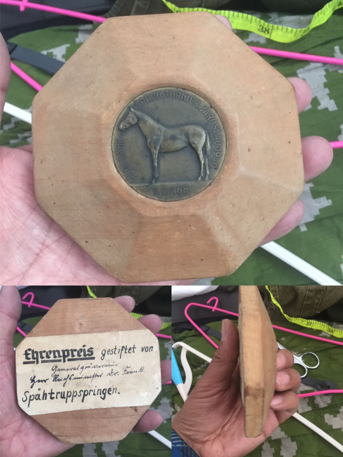German horse memorial pendulum in the World War II era-Taobao