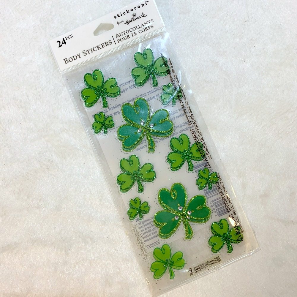 Children DIY creative wb sticker with acrylic diamond flash powder sticker decoration embellished green leaf series mobile sticker