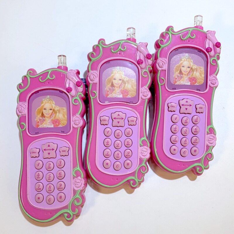 Clearance specials with paint scratches girls toys simulation mobile phone pretending to be a family wine pink princess