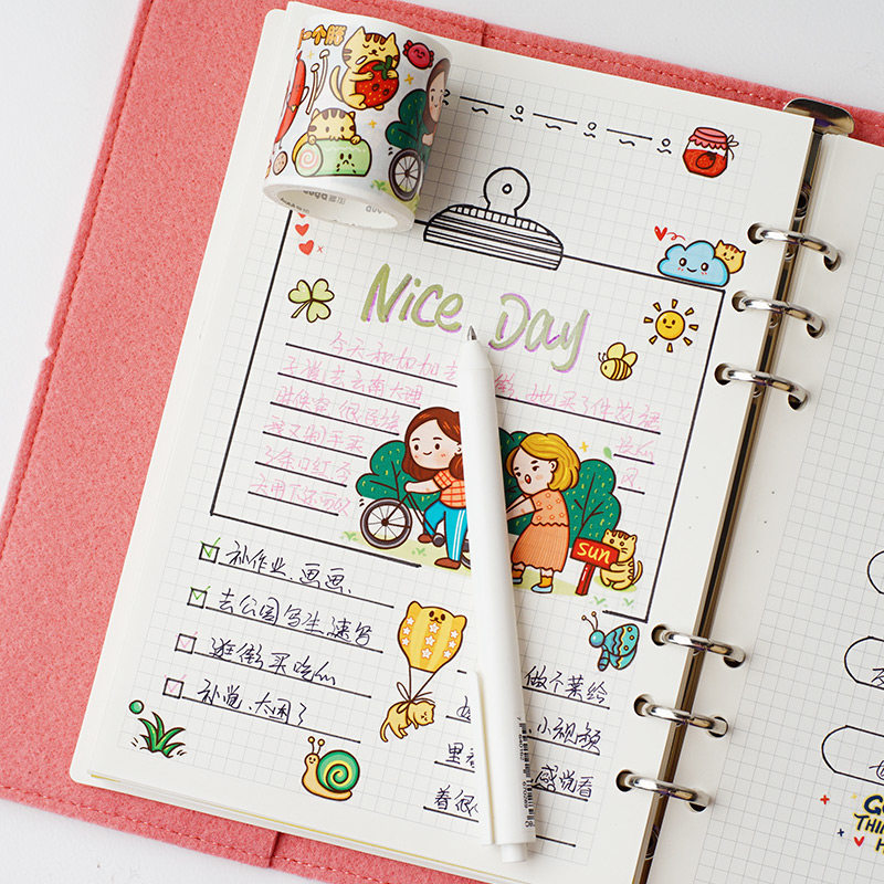 Cute fat girl and paper hand book stickers stickers decorative material girls cartoon small pattern creative cute less