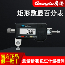 Guanglu rectangular large-range horizontal digital display dial indicator 0-10-20-30-50-100mm horizontal indicator