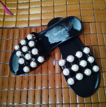 20 Pearl womens shoes New jelly sandals Korean version of thick-soled fashion with sandals and slippers womens summer sandals tide