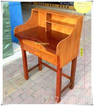 Take a look at the workbench wood high-end Shabi solid desktop kung fu table curved tool table gold work table first