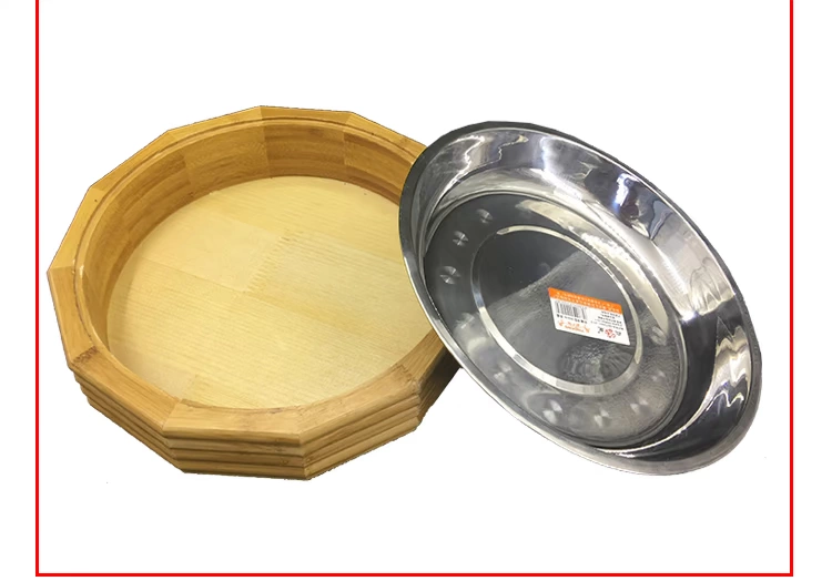 Mới đặc trưng bồn hoa đĩa nồi sushi tấm tôm càng lớn món gà sáng tạo tấm gỗ khách sạn nhà hàng bộ đồ ăn - Tấm muôi gỗ