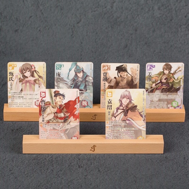 Table game card frame accessories around the history of the giant wheel Seven Miracles of the old Chu wood art third play