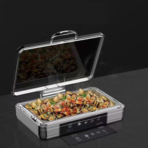 New Rolex stainless steel electronic insulated dining stove 304 electric heating buffet stove Buffy stove buffet thermal insulation stove