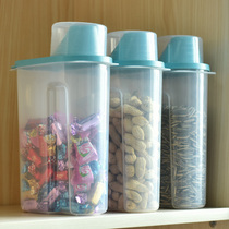 Plastic bottle Transparent sealed jar Storage jar for beans Plastic storage bottle Grain sealed storage bottle