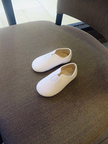Foreign trade Korean orders 18 spring and autumn simple super versatile RIB mouth PU girl milk shoes small white leather shoes single shoes