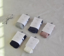 Foreign trade Korean childrens clothing 20 spring and autumn candy color pit cotton girl knitted pantyhose baby jumpsuit dance socks