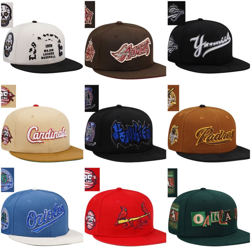 European and American Street Dance Dome Hats for Men and Women, Multi-Embroidered Baseball Caps, Skateboard Reverse-Wear Flat-Brimmed Hats, West Coast Style Board Caps