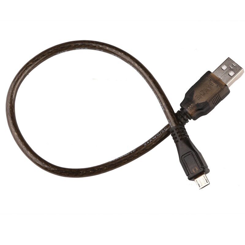 Shanze (SAMZHE) BL-SZ03 USB2 0 high-speed data cable AM ​​Micro transparent black 0 3 1 m