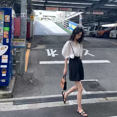 Lu Qing one-legged trouser skirt