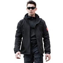 Outdoor autumn and winter tactical soft shell assault jacket men and women three-in-one plus velvet thickened windproof waterproof jacket mountaineering suit