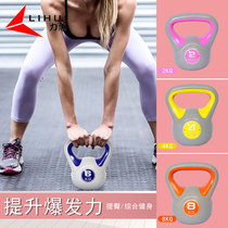 Fitness kettlebell hip home fitness equipment competitive women training men fitness lifting pot dipped dumbbells 10kg