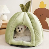 Конура для собак теплая зимой, съемная и моющаяся юрта теплая, мягкая и удобная для собак зимой, полузакрытая собачья будка и лежанка для собаки.