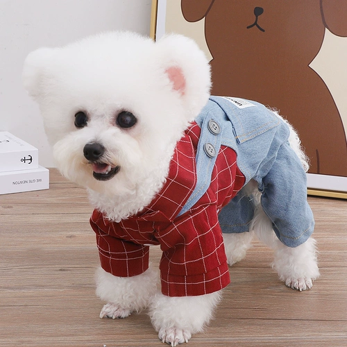 Барбария собачья одежда зимняя маленькая собачья собака четырех -юбки для домашних щенков брюки для брюк теплую осенняя зимняя одежда