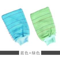 2019 fine grain frosted Lao Yang bath gloves five-finger bath new northern rubbing bath old soup back towel one large size