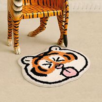 Tiger carpet cute bathroom absorbent non-slip floor mat door mat home cartoon bathroom door foot mat bedside mat