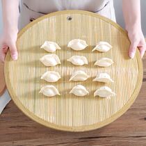 Pan Row Round Laying Dumplings Tray Cover Curtain Home Made Of Bamboo Water Dumplings Water Dumplings Mat Cover Mat Multilayer Pan Round