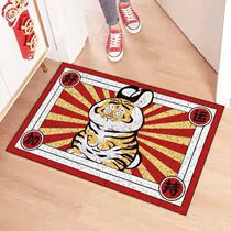 Tiger rug into the door Entrance Door Ground Mat Entrance Door Can Cut Silk Ring Rub Earth Anti Slip Door Mat Rug